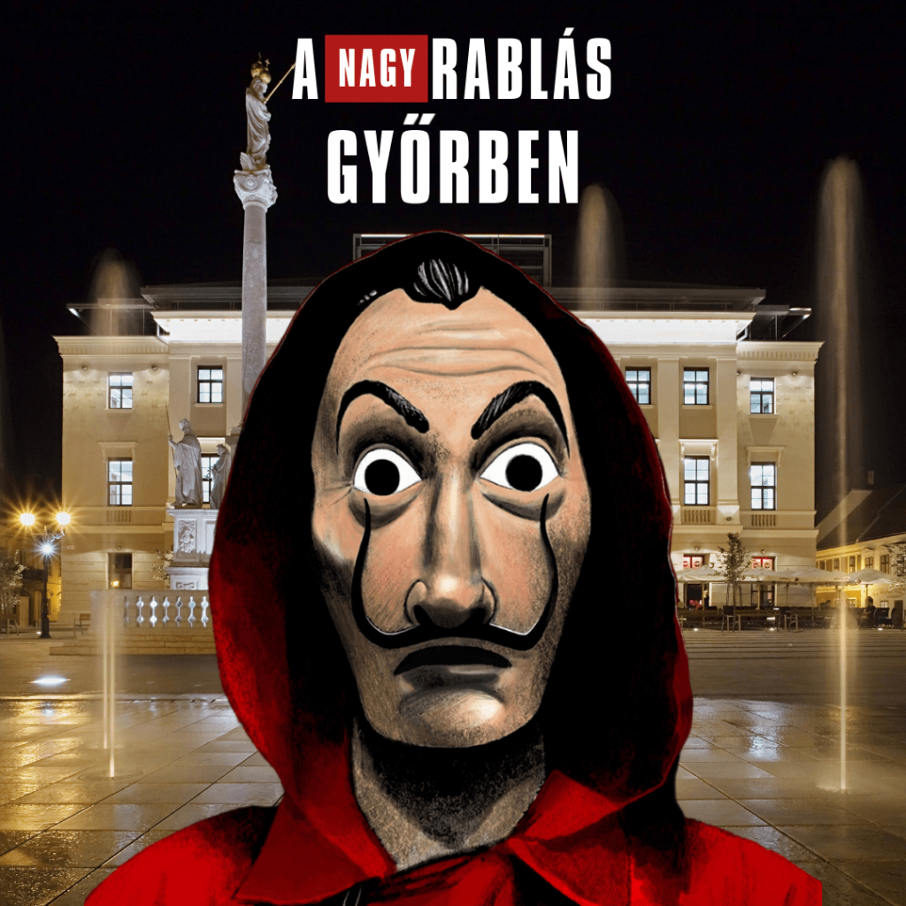 Nagy Rablás szabadtéri szabadulószoba Győrben szabadtéri szabadulós játék