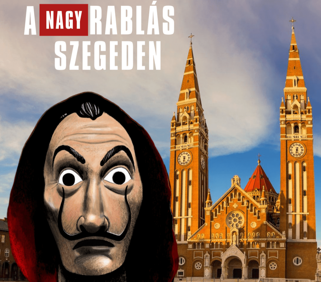 A Nagy Rablás szabadtéri szabadulószoba Szegeden szabadtéri szabadulós játék